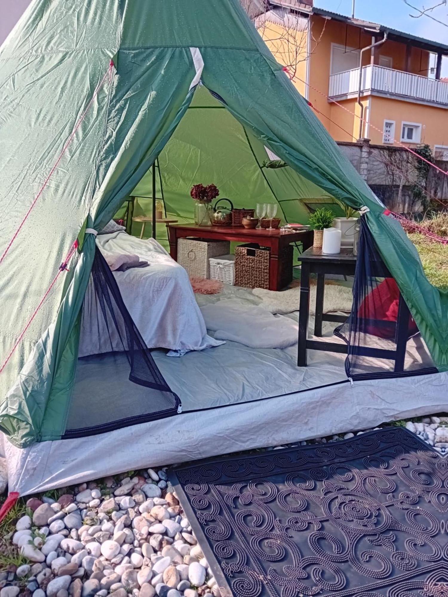 Indian Tent Tipi In Shared Lot And Shared Bathroom Mrse 외부 사진