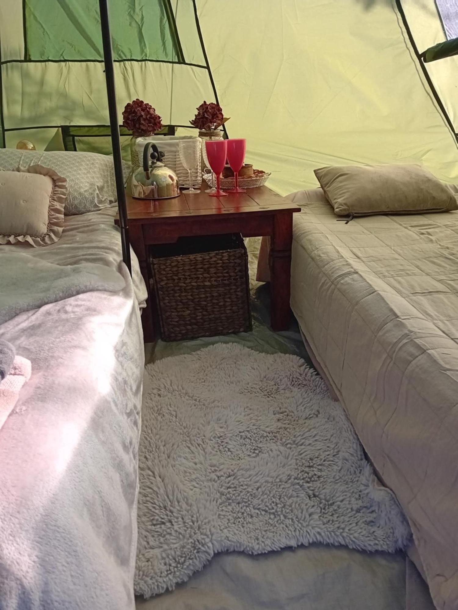 Indian Tent Tipi In Shared Lot And Shared Bathroom Mrse 외부 사진