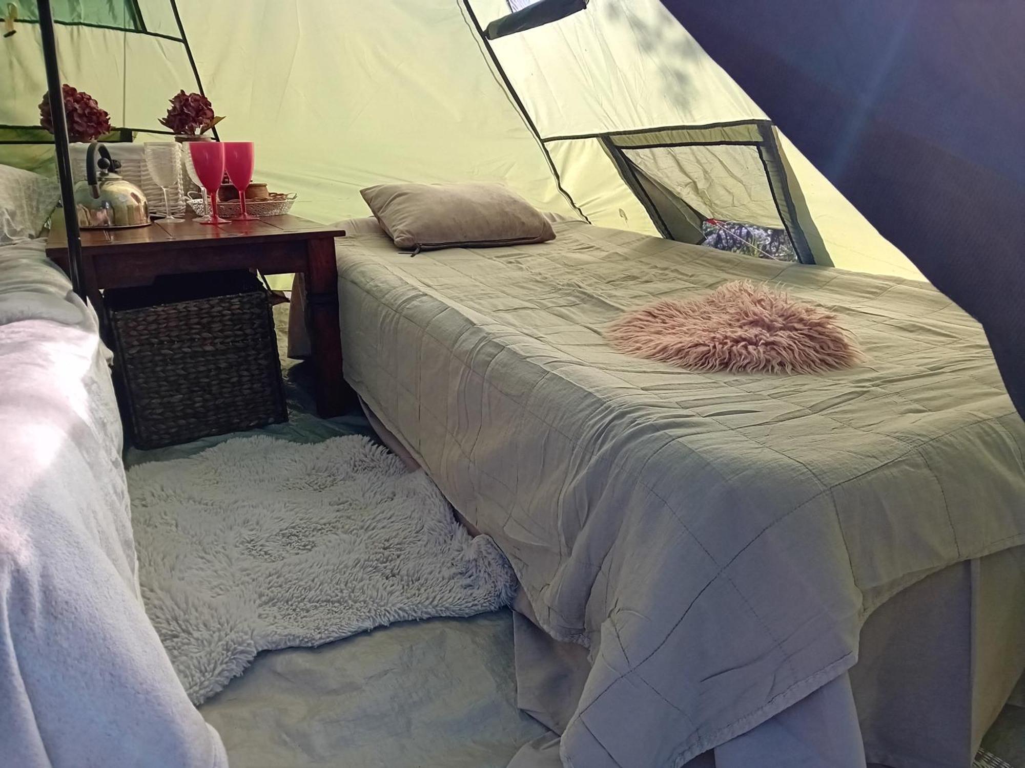 Indian Tent Tipi In Shared Lot And Shared Bathroom Mrse 외부 사진